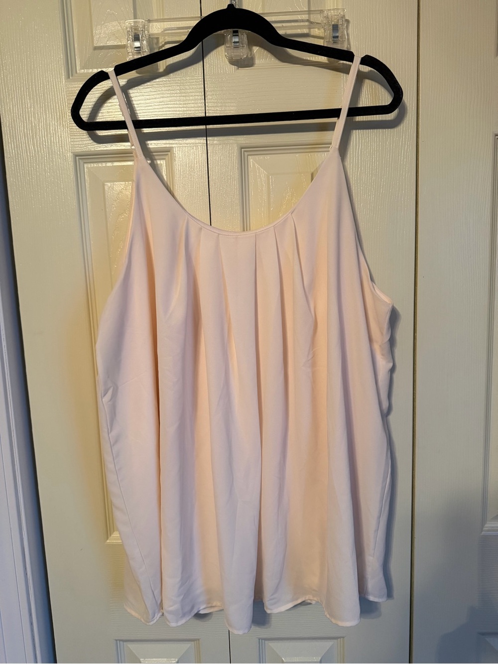 Zenana Outfitters Cream Pleated Spaghetti Strap Cami